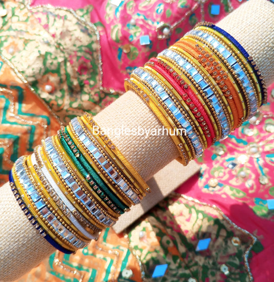 1.Color splash Bangles