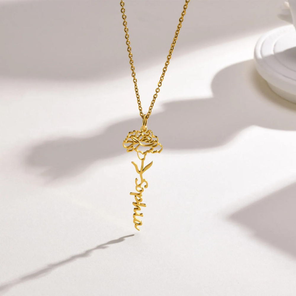 Flower Name necklaces