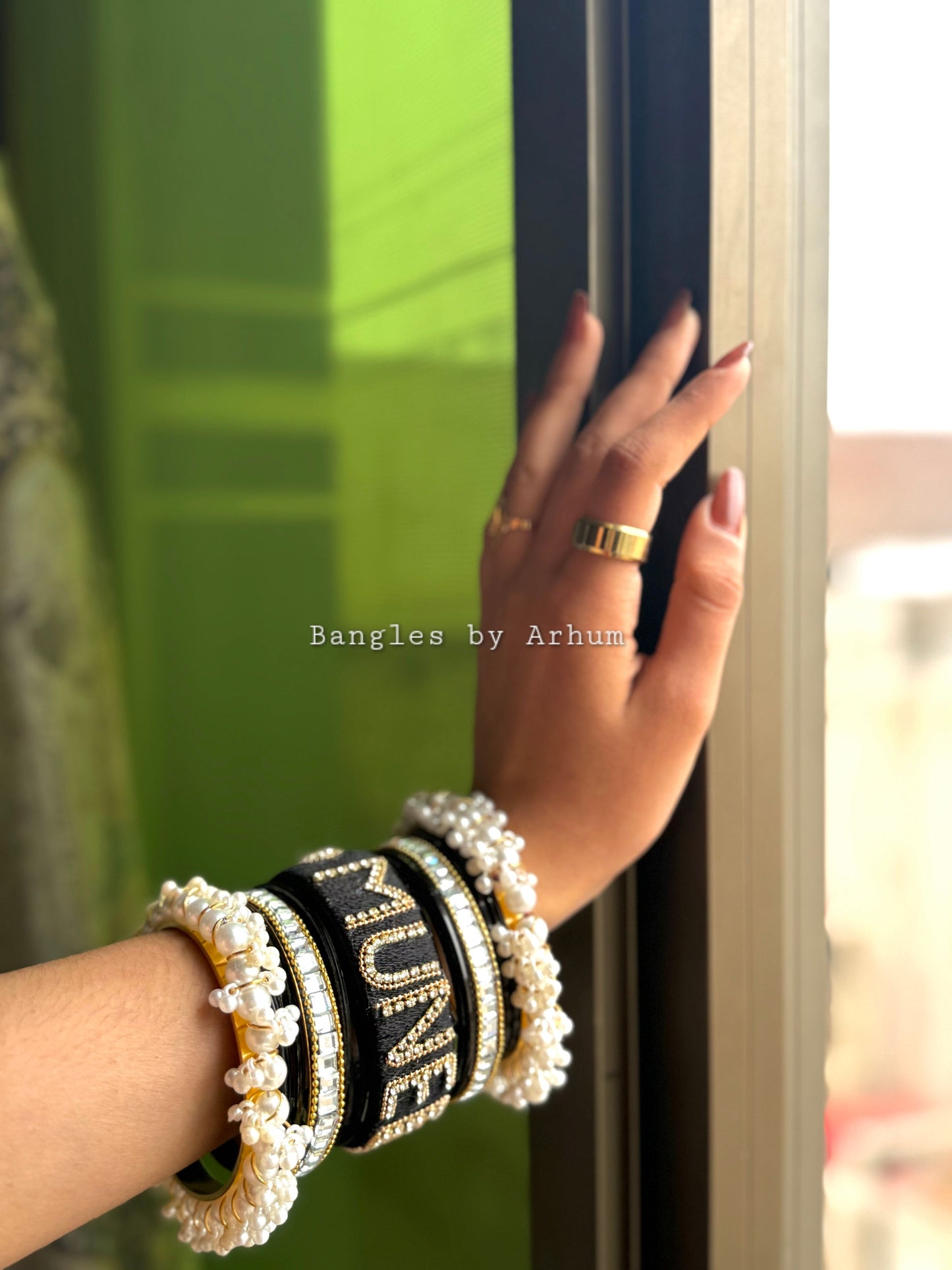 Customize Name Bangles set.