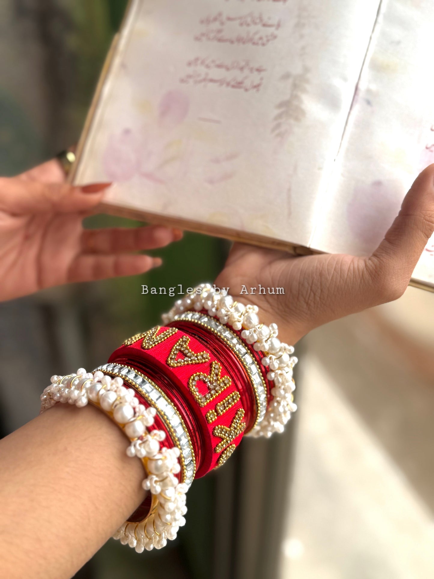 Customize Name Bangles set.