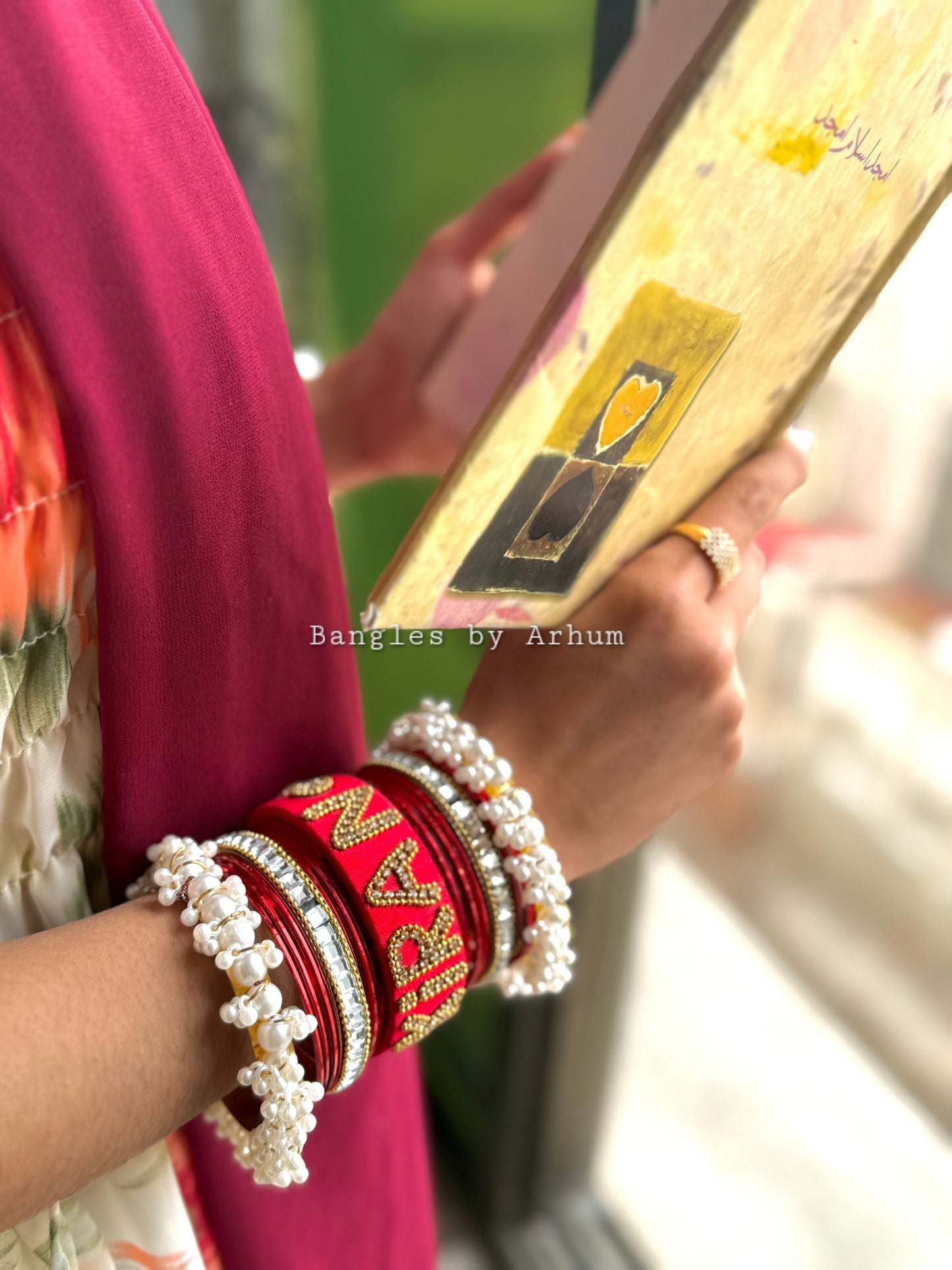 Customize Name Bangles set.