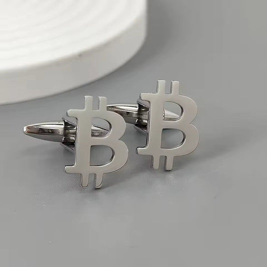 Bitcoin Cufflinks Pair