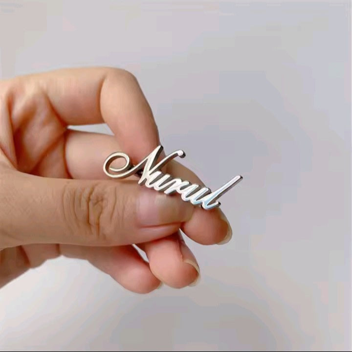 Customize Name Brooch for men