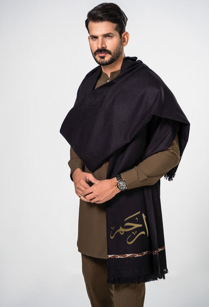 J. Junaid Jamshed Customized Men's Name Shawls