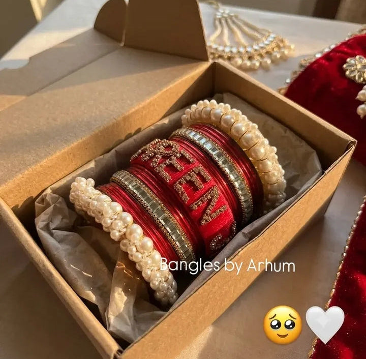 Customize Name Bangles set.