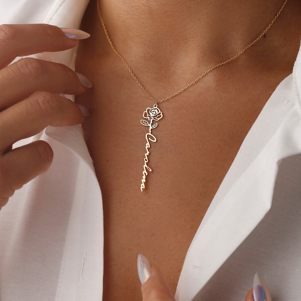 Flower Name necklaces