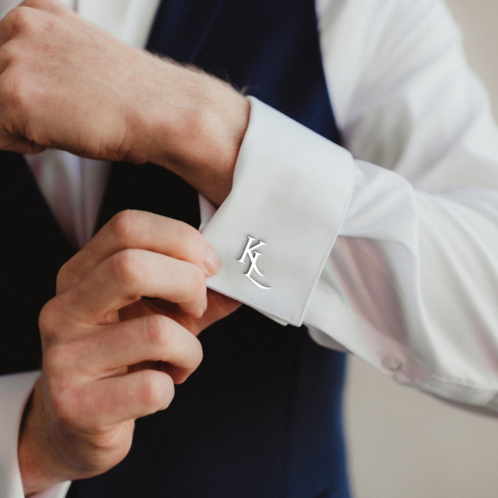 Initial Name Cufflinks Pair For Men