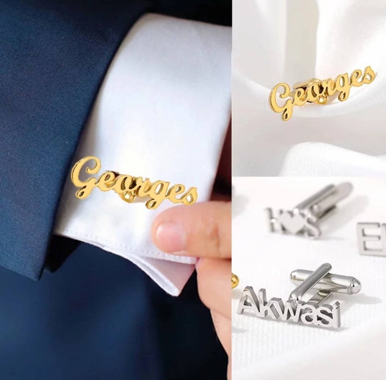 Customize Classic Name cufflinks.