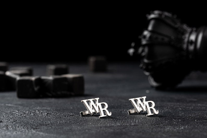 Initial Name Cufflinks Pair For Men