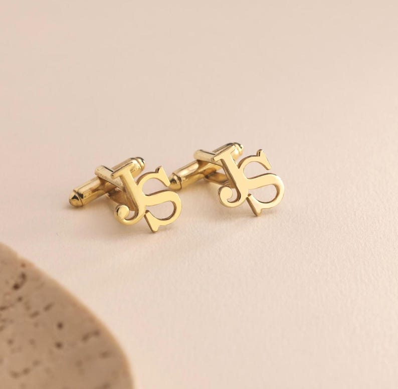 Initial Name Cufflinks Pair For Men