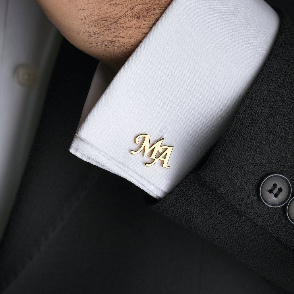 Initial Name Cufflinks Pair For Men