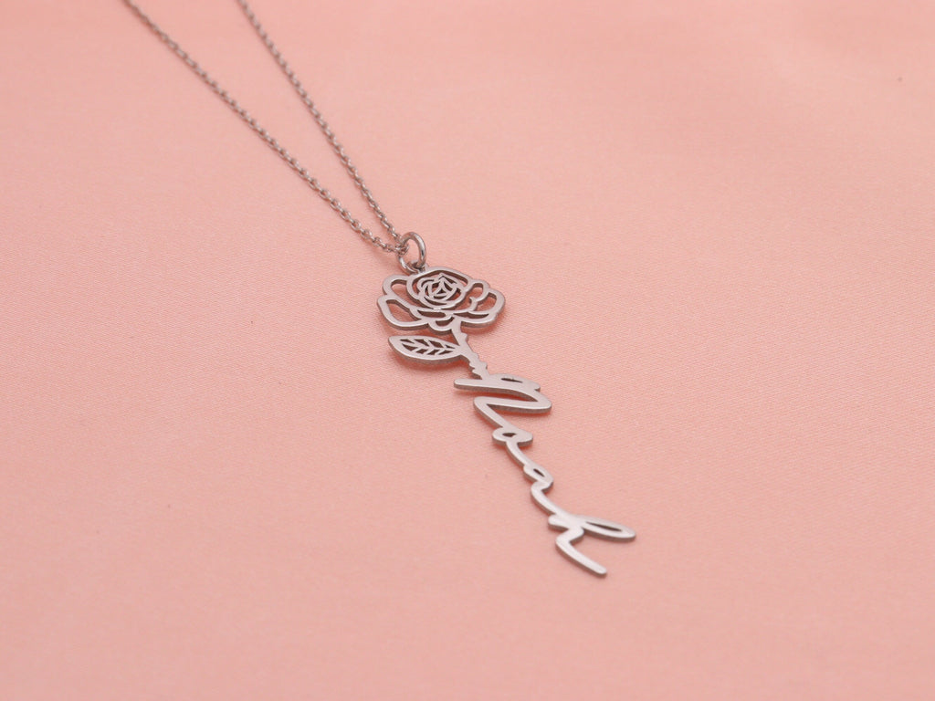 Flower Name necklaces
