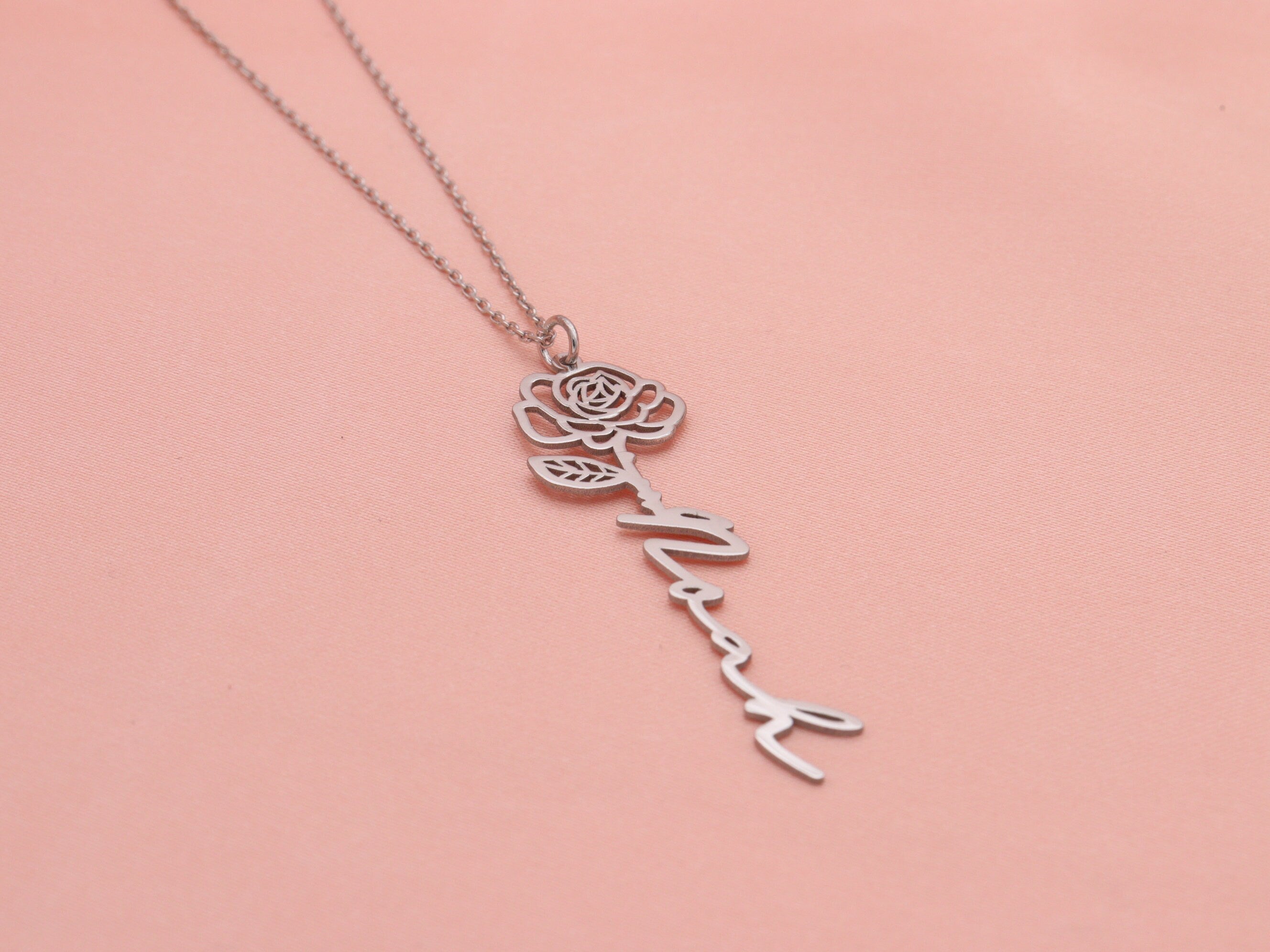 Flower Name necklaces